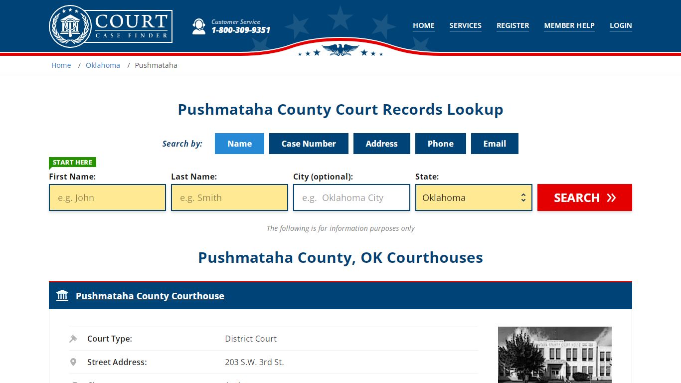Pushmataha County Court Records | OK Case Lookup